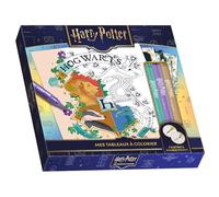 Harry Potter - Mes tableaux à colorier: Avec 3 feutres brillants