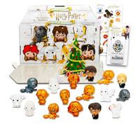 Harry Potter Mini figurines pour enfants - Ensemble avec calendrier Harry Potter Compte à rebours jusqu'à anniversaire avec 24 figurines mystères et portefeuille pour téléphone | Cadeaux Harry Potter