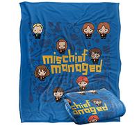 HARRY POTTER Mischief Managed Chibis Plaid Ultra Doux au Toucher Soyeux - 152 x 127 cm