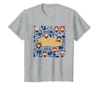 Harry Potter Mischief Managed Chibis T-Shirt, Enfant, Gris Chiné, 3 Ans