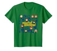 Harry Potter Mischief Managed Chibis T-Shirt, Enfant, Vert Kelly, 2 Ans