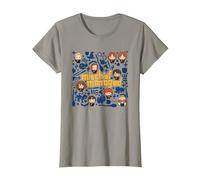 Harry Potter Mischief Managed Chibis T-Shirt, Femme, Ardoise, 3XL
