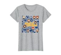 Harry Potter Mischief Managed Chibis T-Shirt, Femme, Gris Chiné, L