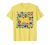 Harry Potter Mischief Managed Chibis T-Shirt, Homme, Citron, XL