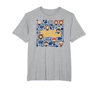 Harry Potter Mischief Managed Chibis T-Shirt, Homme Grandes Tailles, Gris Chiné, 5X Tall