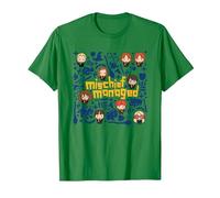 Harry Potter Mischief Managed Chibis T-Shirt, Homme, Vert Kelly, XXL