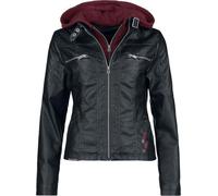 Harry Potter Mischief Managed Femme Veste en imitation cuir noir XXL 100% Polyuréthane Slim Fit