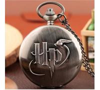 HARRY POTTER MONTRE DE POCHE GOUSSET ARGENTÉ + CHAINE..NEUVE