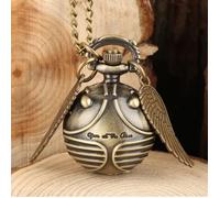 HARRY POTTER MONTRE DE POCHE QUIDDITCH+ CHAINE + PILE..NEUVE