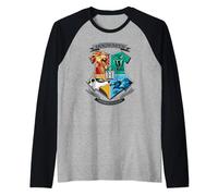 Harry Potter Mosaic Hogwarts Shield Manche Raglan