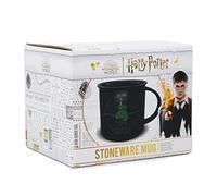 Harry Potter Mug - 430 ml - Dark Arts - Tasse de travail pour adultes - Tasse en émail, Noir