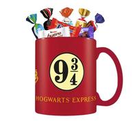 HARRY POTTER | Mug 9 ¾ garni de 15 chocolats Kinder, Daim, Milka & Célébrations | LICENCE OFFICIELLE | Idée cadeau