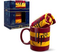 Harry Potter Mug et Chaussettes Coffret 2 Pièces, Tasse Café ou Thé Céramique et Chaussettes Femme EU 35-41, Idee Cadeau Femme (Tasse Jaune & Chaussettes, Tasse: 325 ml, Chaussettes: 35/41 EU)