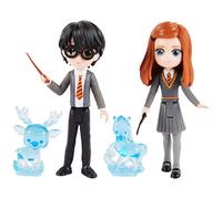 HARRY POTTER - MULTIPACK PATRONUS HARRY & GINNY MAGICAL MINIS WIZARDING WORLD - Coffret 2 Figurines Articulées 8 cm À Collectionner Et 2 Figurines Animaux Patronus - 6063830 - Jouet Enfant 5 ans et +