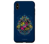 Harry Potter Neon Hogwarts Shield with Motto Coque pour iPhone XS Max