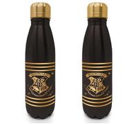 Harry Potter Noir & Gold Bouteille Métal Bouteille Eau Mini Cola