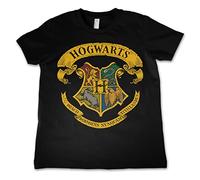 Harry Potter Officiellement sous Licence Hogwarts Crest Enfant T-Shirt - Noir 7/8 années