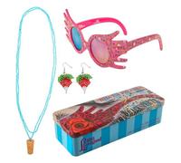 Cinereplicas – Trio d'accessoires Luna Lovegood – Lorgnospectres, boucles radis, collier bouchon