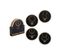 Cinereplicas Harry Potter - Lot de 4 dessous-de-verre Spells and Charms - Série 2-9,5 cm de diamètre - Licence officielle