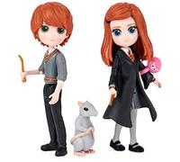 HARRY POTTER - PACK AMITIÉ MAGICAL MINIS RON & GINNY WIZARDING WORLD - Coffret Amitié 2 Figurines Poupées Articulées Ron et Ginny 8 cm Avec Accessoires - 6061834 - Jouet Enfant 5 ans et +