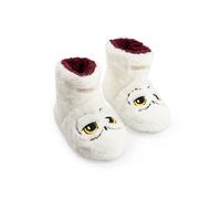 Harry Potter Pantoufles montantes blanches confortables Hedwige pour filles d'intérieur moelleuses pour un confort optimal | Idéales pour les soirées cinéma | Chaussures pour enfants