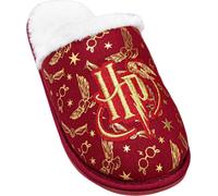 Harry Potter - Pantoufles pour femmes, feuille d'or NS6677 (40,5 EU, 42 EU) (Rouge)