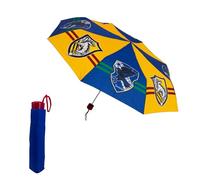 Harry Potter Parapluie Pliant Compact, Parapluie pour Garçons et Filles, Structure Haute Résistance, Hogwarts Parapluie Classique Design Hufflepuff et Ravenclaw