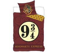 Carbotex Parure de lit Harry Potter – Housse de couette 140 x 200 cm taie 63 x 63 cm