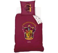 Harry Potter Parure de lit 140x200 cm 100% Coton rouge