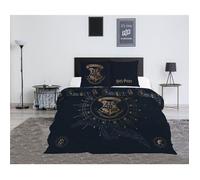 Harry Potter, Parure de Lit double Polycoton Imprimée Réversible, Housse de Couette 240x220 cm, Taies d’Oreiller 65x65 cm