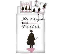 Harry Potter, Parure de Lit Enfant Polycoton Imprimée Réversible Aventures, Housse de Couette 140x200 cm, Taie d’Oreiller 65x65 cm