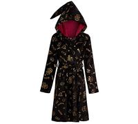 Harry Potter Peignoir à capuche pour femme et adolescent Les Reliques de la Mort, Noir , XXL