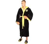 Harry Potter - peignoir "Hufflepuff" pour homme NS6611 (taille unique) (Noir/Jaune)