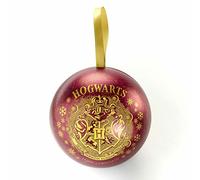 Harry Potter Pendentif boule rouge avec blason de Poudlard officiel avec collier Retourneur de temps, M, Zinc, Pas de gemme