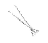 Harry Potter - Pendentif et collier plaqués argent Deathly Hallows