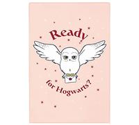 Harry Potter - Plaid Harry Potter Hedwige 110x130 cm - 100% Polyester - Rose
