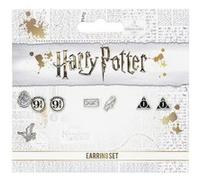 Harry Potter Plate-forme 9 3/4, Hedwig, Lettre et Reliques de la Mort Stud boucles d'oreilles Or G