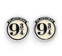 HARRY POTTER Platform 9 3/4 Femme Set de Boucles d'oreilles Noir/Argent Alliage Zinc