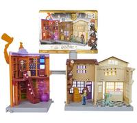 HARRY POTTER - PLAYSET CHEMIN DE TRAVERSE MAGICAL MINIS WIZARDING WORLD - Univers De Jeu Magique Avec 2 Figurines Et 21 Accessoires - 3 Décors - Effets Sonores Et Lumineux - Jouet Enfant 6 ans et +