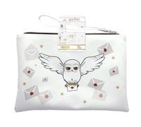 Harry Potter Pochette Maquillage Hedwige - Format Pratique Enveloppe 24x16 cm - Trousse Plate Cosmétique - Accessoire Beauté Officiel Poudlard - Rangement Beauté Voyage Femme Enfant