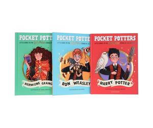 Harry Potter: Pocket Potters by J.K. Rowling Illustrated 3 Books Collection Set (Harry Potter, Ron Weasley & Hermione Granger)