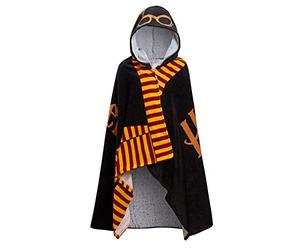 Harry Potter Poncho à Capuche 100% Coton Serviette de Bain Hogwarts - Étoffe de Bain de Plage - Couverture de Changement pour Enfants