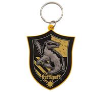 HARRY POTTER Porte-clés en caoutchouc avec blason de Poufsouffle - Produit officiel