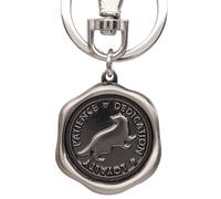 Harry Potter Porte-clés en étain avec cachet Poufsouffle - Harry Potter House Crest Keychain