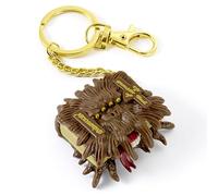 Harry Potter Porte-clés Monster Book, Marron et doré., taille unique