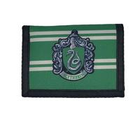 Harry Potter Portefeuille à trois volets en nylon, Serpentard., Standard, Classique
