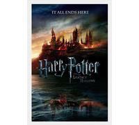 Harry Potter - Poster - 7 - Teaser Version 2 + cadre interchangeable, Shinsuke® Maxi MDF blanc, vitre acrylique