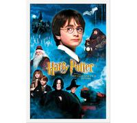 Harry Potter - Poster - Candles + cadre amovible, Shinsuke® Maxi MDF blanc, vitre acrylique