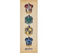 Harry Potter - Poster de porte - House Crests + Poster