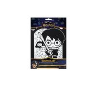Harry Potter Posters à Gratter | Lot de 2, 26 x 19,5 cm Arc-en-Ciel | Art à gratter avec Harry, Poudlard et Hedwige, couleurs arc-en-ciel sous la couche noire, sans taches ni séchage, dès 3 ans